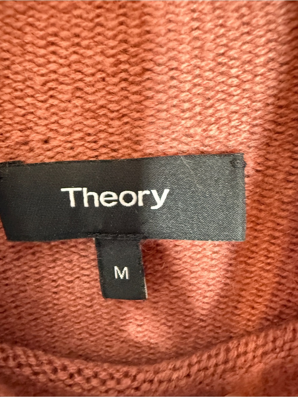 Theory 100% Cashmere Mock Neck Sweater Pink  M - Picture 3 of 10